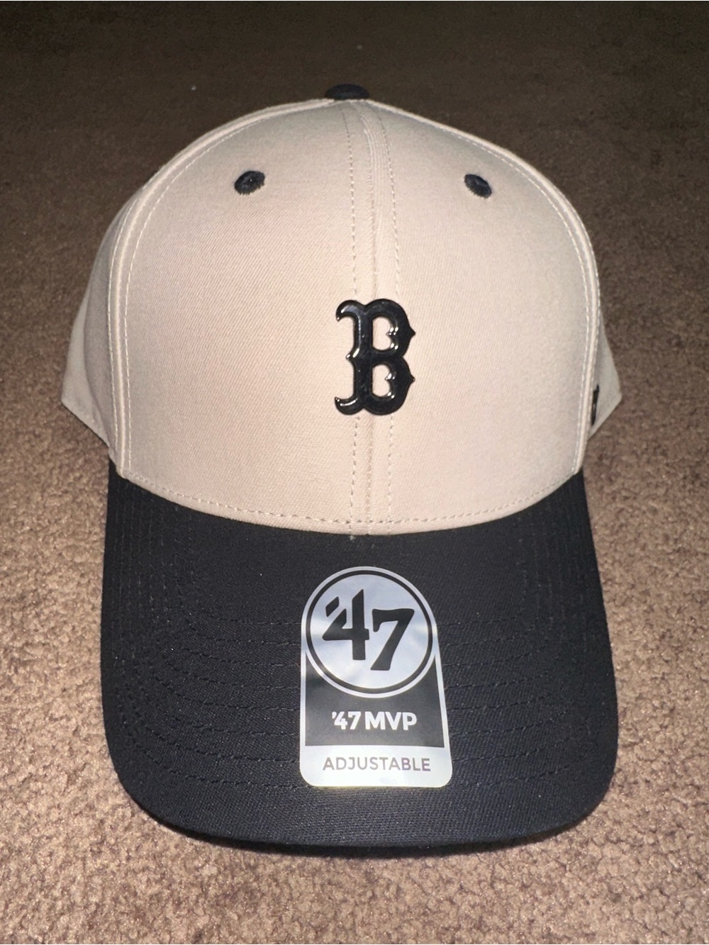 Boston Red Sox Hat Metal Badge Hat 47’ Brand
- Bone & Black Color